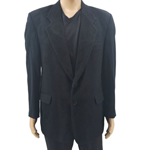 Fioravanti Couture Black Cashmere Blazer Jacket 100% Cashmere Made In USA Mens - Picture 10 of 10